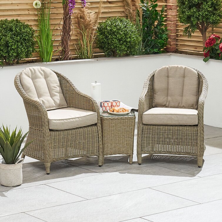 2 seater bistro set with cushions hotsell